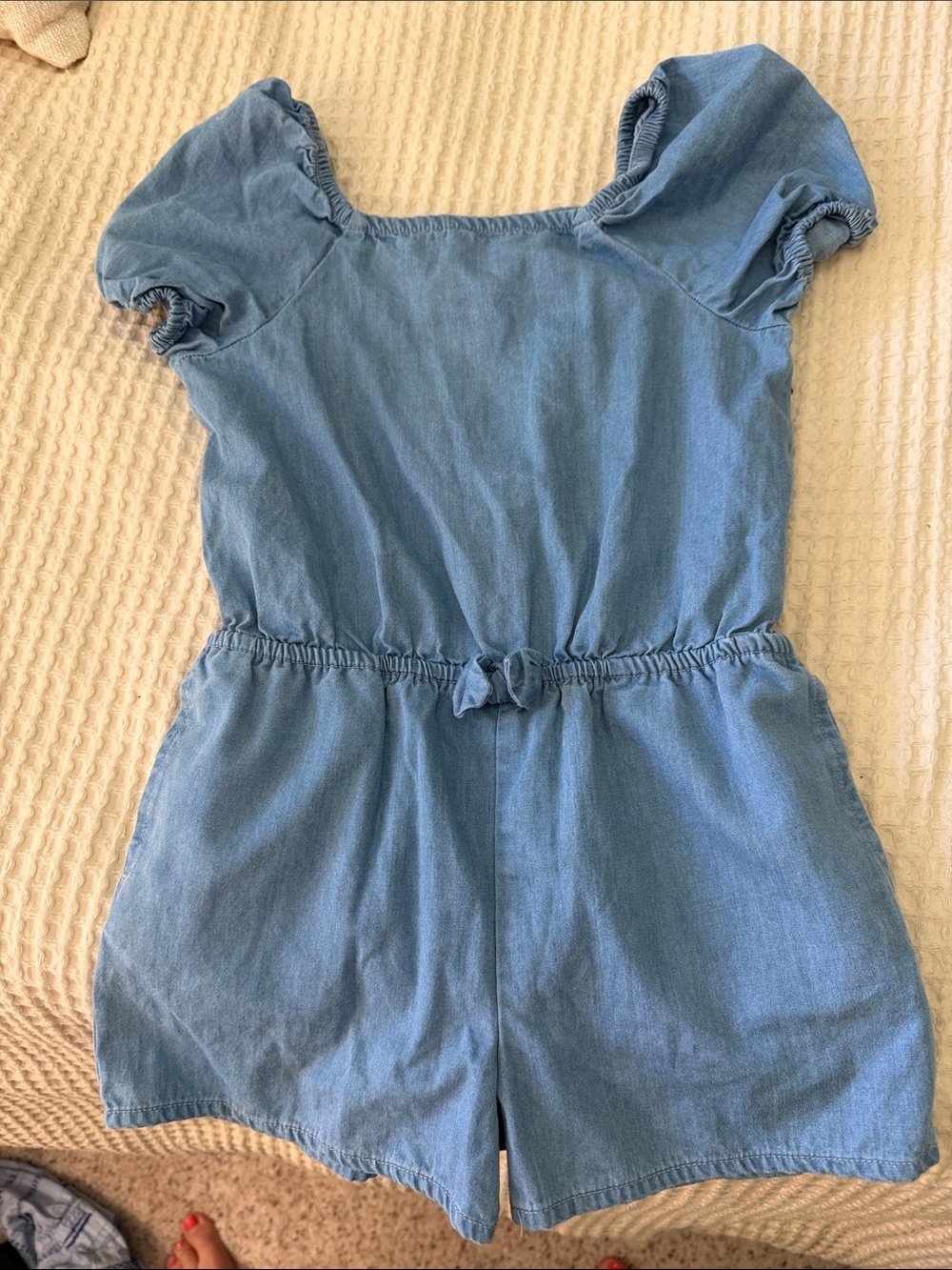 Girls, Shari denim romper, cat and Jack size 4T